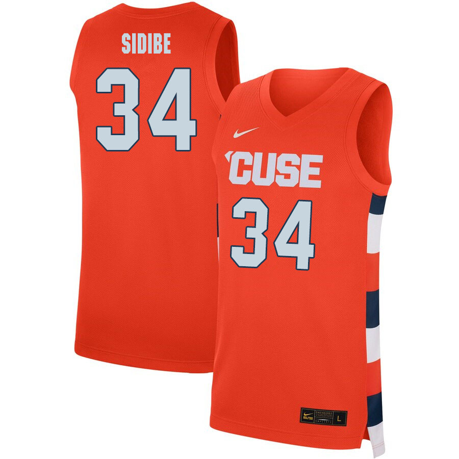 2020 Men #34 Bourama Sidibe Syracuse Orange College Basketball Jerseys Sale-Orange